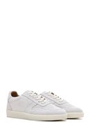 Men's Stone Color Nubuck Leather Sneaker | Derimod Men's Stone Color Nubuck Leather Sneaker | Derimod