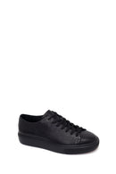 Erkek Siyah Bağcıklı Kalın Tabanlı Deri Sneaker | Derimod Erkek Siyah Bağcıklı Kalın Tabanlı Deri Sneaker | Derimod