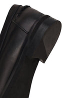 Woman Black Leather Loafer | Derimod Woman Black Leather Loafer | Derimod