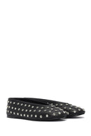 Women's Black Stone Ballet Ballet | Derimod Women's Black Stone Ballet Ballet | Derimod