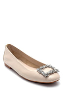 Kadın Deri Taşlı Babet | Derimod Kadın Deri Taşlı Babet | Derimod