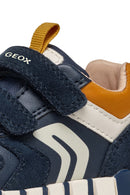 Geox Baby Boy Navy Blue Iupidoo Banded Leather Sneakers | Derimod Geox Baby Boy Navy Blue Iupidoo Banded Leather Sneakers | Derimod