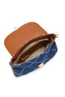 Women's Blue Long Strap Jean Fabric Shoulder Bag | Derimod Women's Blue Long Strap Jean Fabric Shoulder Bag | Derimod