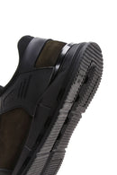 Men's Khaki Lace-Up Nubuck Leather Sneaker | Derimod Men's Khaki Lace-Up Nubuck Leather Sneaker | Derimod