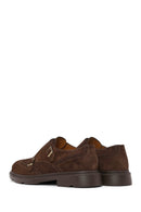 Male Brown Buckled Suede Casual Shoes | Derimod Male Brown Buckled Suede Casual Shoes | Derimod