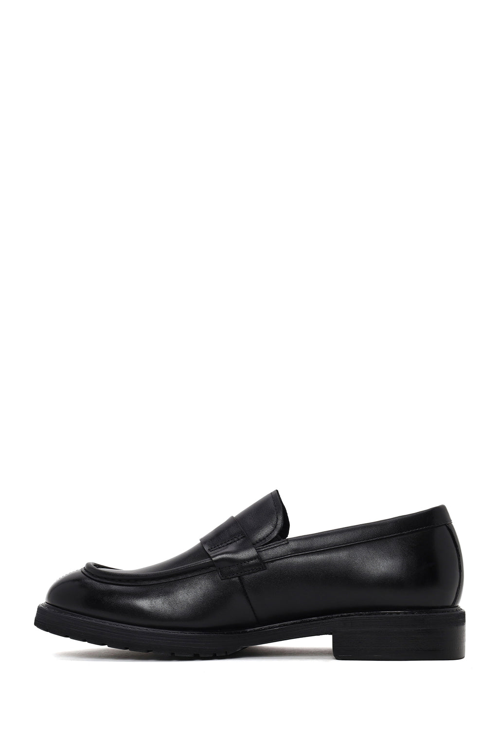 Erkek Siyah Deri Casual Loafer