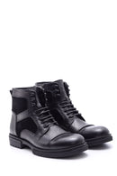 Men's Lace-up Leather Boots | Derimod Men's Lace-up Leather Boots | Derimod