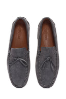 Men's Gray Suede Leather Loafer | Derimod Men's Gray Suede Leather Loafer | Derimod