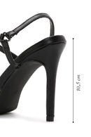 Kadın Siyah Arkası Açık İnce Topuklu Stiletto | Derimod Kadın Siyah Arkası Açık İnce Topuklu Stiletto | Derimod