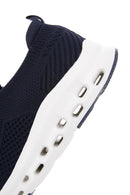 Derimod Zero Men's Navy Blue Lace-Up Thick Sole Sneaker | Derimod Derimod Zero Men's Navy Blue Lace-Up Thick Sole Sneaker | Derimod