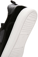 Men's Black Lace-Up Suede Leather Sneaker | Derimod Men's Black Lace-Up Suede Leather Sneaker | Derimod