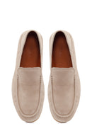 Male Beige Suede Leather Loafer | Derimod Male Beige Suede Leather Loafer | Derimod