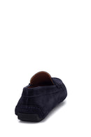 Erkek Lacivert Deri Süet Casual Loafer | Derimod Erkek Lacivert Deri Süet Casual Loafer | Derimod