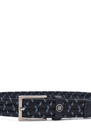 Men's Navy Blue Braided Leather Belt | Derimod Men's Navy Blue Braided Leather Belt | Derimod