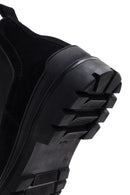 Men's Black Casual Chelsea Suede Leather Boots | Derimod Men's Black Casual Chelsea Suede Leather Boots | Derimod