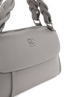 Woman Gray Long-Strap Shoulder Bag | Derimod Woman Gray Long-Strap Shoulder Bag | Derimod