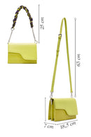 Women's Green Long Strap Chain Detailed Mini Handbag | Derimod Women's Green Long Strap Chain Detailed Mini Handbag | Derimod