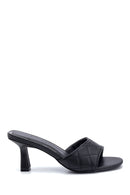 Women's Quilted Heeled Slippers | Derimod Women's Quilted Heeled Slippers | Derimod