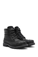 Caterpillar Men's Black Colorado Galosh WP Lace-Up Leather Combat Boots | Derimod Caterpillar Men's Black Colorado Galosh WP Lace-Up Leather Combat Boots | Derimod