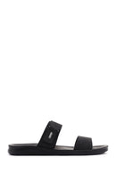 Erkek Siyah Nubuk Deri Casual Terlik | Derimod Erkek Siyah Nubuk Deri Casual Terlik | Derimod