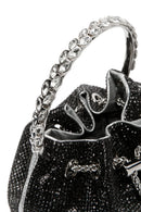 Kadın Siyah Uzun Zincir Askılı Taşlı Mini Abiye Kol Çantası | Derimod Kadın Siyah Uzun Zincir Askılı Taşlı Mini Abiye Kol Çantası | Derimod
