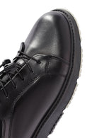 Erkek Siyah Bağcıklı Deri Sneaker | Derimod Erkek Siyah Bağcıklı Deri Sneaker | Derimod