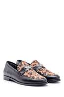 Kadın Leopar Desenli Loafer | Derimod Kadın Leopar Desenli Loafer | Derimod