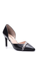 Kadın Kroko Detaylı Topuklu Ayakkabı | Derimod Kadın Kroko Detaylı Topuklu Ayakkabı | Derimod