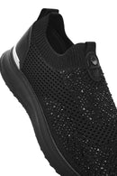 Derimod Zero Women's Black Stone Sneaker | Derimod Derimod Zero Women's Black Stone Sneaker | Derimod