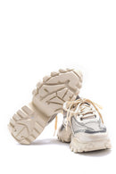 Kadın Deri Yüksek Tabanlı Sneaker | Derimod Kadın Deri Yüksek Tabanlı Sneaker | Derimod