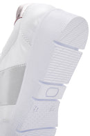 Women's White Thick Soled Leather Sneaker | Derimod Women's White Thick Soled Leather Sneaker | Derimod