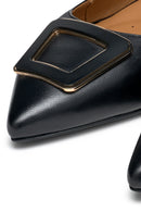 Geox Kadın Siyah Charyssa Toka Detaylı Deri Babet | Derimod Geox Kadın Siyah Charyssa Toka Detaylı Deri Babet | Derimod