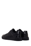 Erkek Siyah Bağcıklı Deri Sneaker | Derimod Erkek Siyah Bağcıklı Deri Sneaker | Derimod