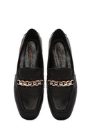 Women's Black Buckle Leather Loafer | Derimod Women's Black Buckle Leather Loafer | Derimod