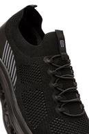 Derimod Zero Men's Black Lace-Up Thick Soled Sneaker | Derimod Derimod Zero Men's Black Lace-Up Thick Soled Sneaker | Derimod