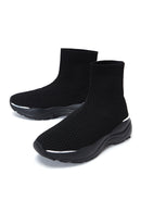 Kadın Siyah Kalın Tabanlı Bilekli Sneaker | Derimod Kadın Siyah Kalın Tabanlı Bilekli Sneaker | Derimod