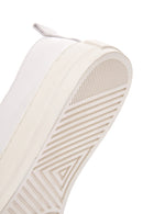 Erkek Beyaz Bağcıklı Deri Sneaker | Derimod Erkek Beyaz Bağcıklı Deri Sneaker | Derimod