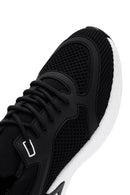 Derimod Zero Men's Black Lace-Up Thick Soled Fabric Sneaker | Derimod Derimod Zero Men's Black Lace-Up Thick Soled Fabric Sneaker | Derimod