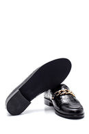 Women's Leather Chain Detailed Loafer | Derimod Women's Leather Chain Detailed Loafer | Derimod