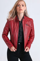 Kylie Kadın Deri Ceket | Derimod Kylie Kadın Deri Ceket | Derimod