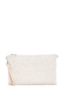 Women's White Long Chain Strap Clutch Bag | Derimod Women's White Long Chain Strap Clutch Bag | Derimod