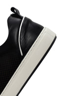 Men's Black Lace-up Leather Sneaker | Derimod Men's Black Lace-up Leather Sneaker | Derimod