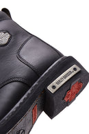 Harley Davidson Kadın Siyah Deri Gibson Postal Bot | Derimod Harley Davidson Kadın Siyah Deri Gibson Postal Bot | Derimod
