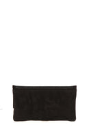 Black Suede Women's Leather Portfolio | Derimod Black Suede Women's Leather Portfolio | Derimod