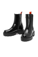 Harley Davidson Kadın Siyah Fermuarlı Deri Chelsea Bot | Derimod Harley Davidson Kadın Siyah Fermuarlı Deri Chelsea Bot | Derimod