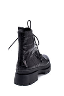 Women's Leather Crocodile Patterned Boots | Derimod Women's Leather Crocodile Patterned Boots | Derimod