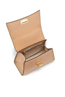 Geox Women's Beige Ciclamina Leather Mini Crossbody Bag | Derimod Geox Women's Beige Ciclamina Leather Mini Crossbody Bag | Derimod