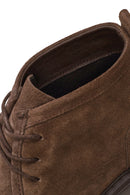 Male Mink Lace-Up Thick-Soled Suede Casual Boots | Derimod Male Mink Lace-Up Thick-Soled Suede Casual Boots | Derimod