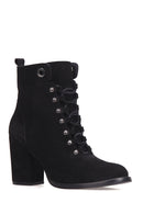 Women's Suede Lace-up Boots | Derimod Women's Suede Lace-up Boots | Derimod