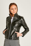 Grace Kadın Deri Ceket | Derimod Grace Kadın Deri Ceket | Derimod